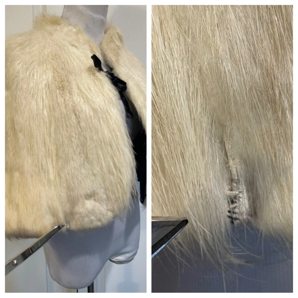 Vintage reversible fur cape